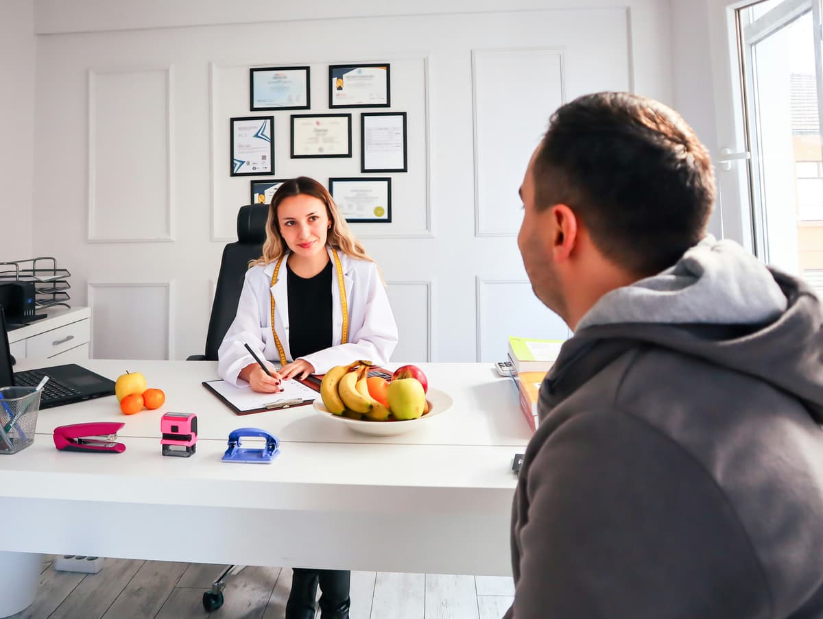 Dean Bright consulting with clients